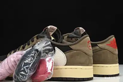 AIR 1 LOW SCOTT JORDAN MOCHA DARK TRAVIS 0617